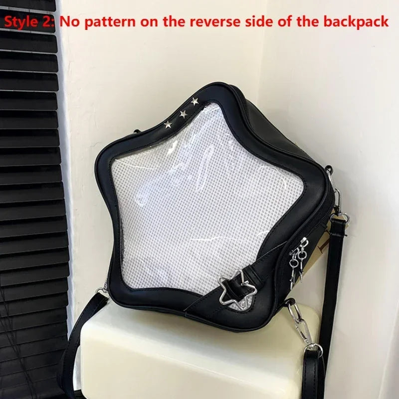 New Ita Bag Backpacks 2026 Popular Transparent School Bag for Women Sweet Chic Star Crossbody Bag Display Autumn Bolsa Сумка