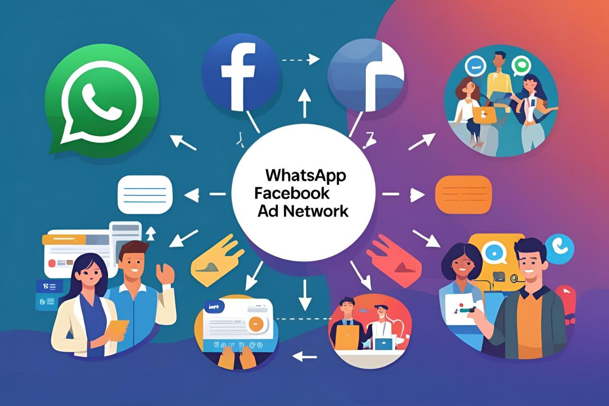 WhatsApp and Facebook ad network integration diagram
